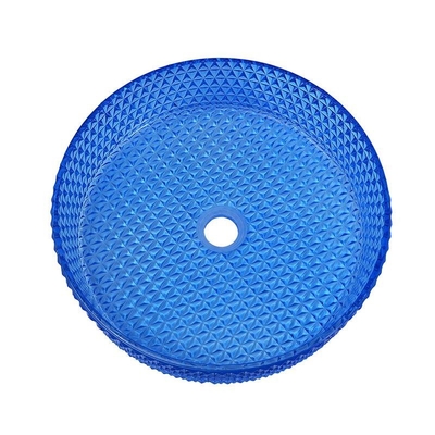 Autour du type couleur bleue Crystal Diamond en verre de lavabo de salle de bains de 120mm