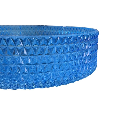 Autour du type couleur bleue Crystal Diamond en verre de lavabo de salle de bains de 120mm