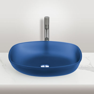 Forme de melon d'hiver Matte Vessel noir bassin de vanité Pas de débordement Pas de trou de robinet Trou unique